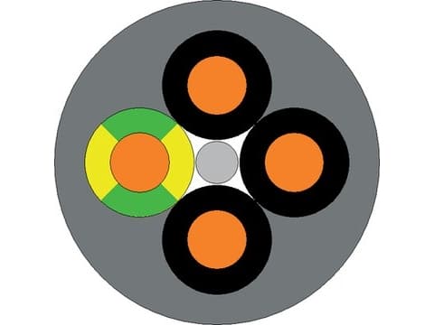 Lapp 1119312, 100 m, Grå, Koppar, PVC, 4000 V, -40 - 80 ° C