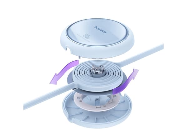 Baseus Free2Pull, 1 m, USB C, USB C, USB 2.0, 0,48 Gbit/s, Blå