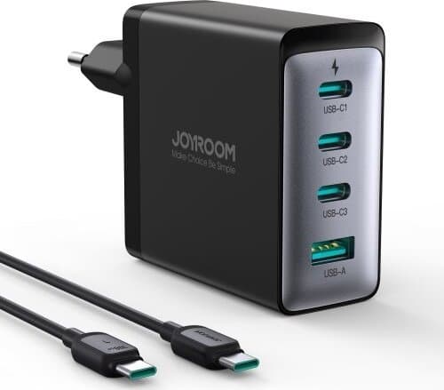 Wall charger JOYROOM GaN JR-TCG04EU 100W 3C1A + Cable 1.2m