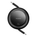 Miniatyrbild 1 av 9: Baseus Retractable Free2Draw Mini USB-C - USB-C 100W 1m - Svart