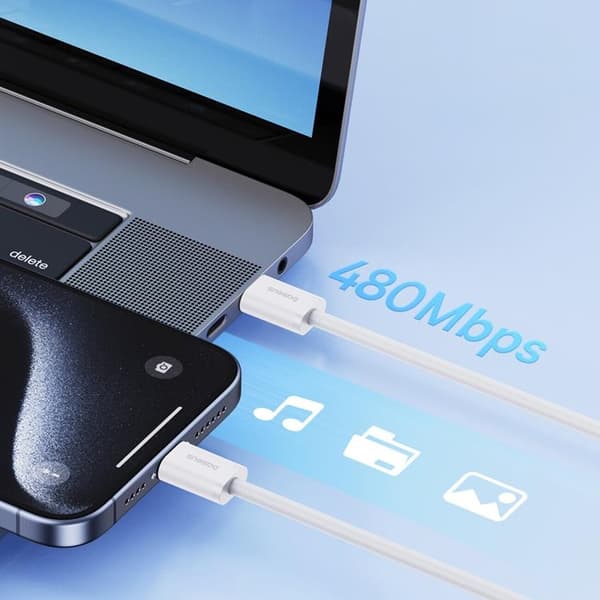 Baseus USB-C till USB-C kabel Superior 30W 480Mb/s kabel 1m