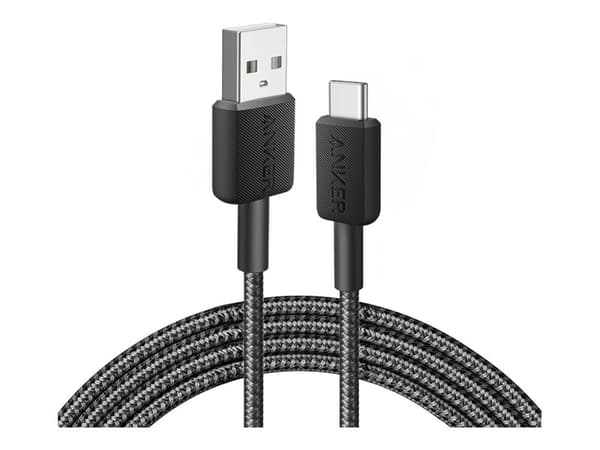 Anker 322 - USB-kabel - 24 pin USB-C (hann) til USB (hann) - 5 V - 3 A - 90 cm - USB Fast Charge (15W) - svart