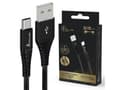 Miniatyrbilde 1 av 2: Kabel USB ExtraLink Extralink Smart Life Flettet 15W USB Type-A til Type-C 2m Czarny | Kabel USB | 5V 3A