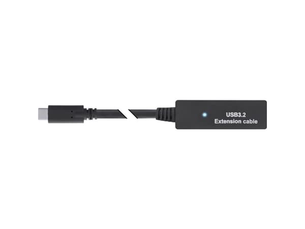 InLine® USB 3.2 Gen.1 aktiv forlengelse, USB-C-plugg til USB-A-kontakt, 5m (35650D)