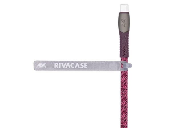 Rivacase PS6105 RD12, 1,2 m, USB C, USB C, USB 2.0, 0,48 Gbit/s, Röd
