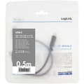 Miniatyrbild 5 av 5: Logilink USB-C till USB-C kabel 0.5m 100W - Svart