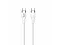 Miniatyrbild 3 av 5: HyperJuice - USB-kabel - 24 pin USB-C (hane) till 24 pin USB-C (hane) - USB 2.0 - 1 m - USB-strömförsörjning (240W), utökat effektområde (EPR) - vit