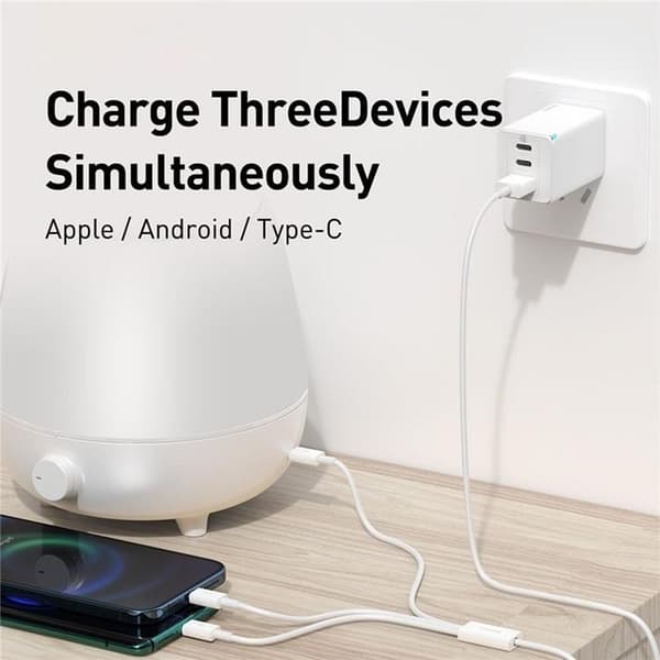 Baseus 3in1 USB-A till USB-C, Lightning, microUSB kabel 0.5m