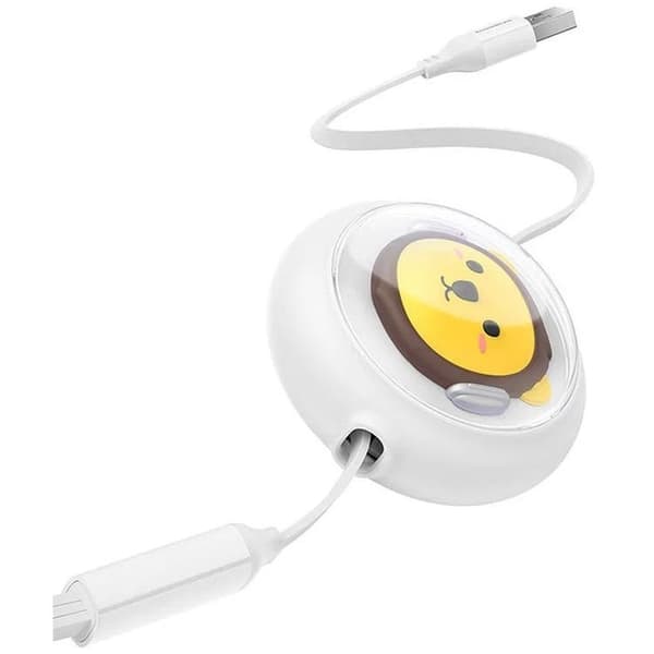 Baseus 3in1 USB-A till USB-C, Lightning, microUSB kabel 1.1m - Vit