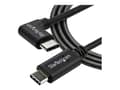Miniatyrbild 3 av 5: StarTech.com Right Angle USB-C Cable - 1m / 3 ft - Reversible - M/M - USB Type C Cable - USB-C Charge Cable - USB C to USB C Cable (USB2CC1MR) - USB-