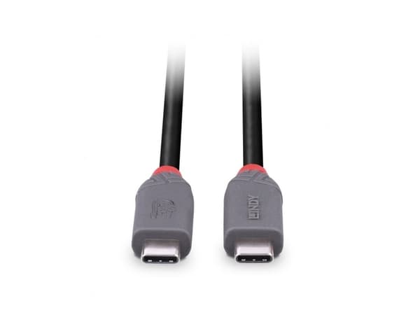 Lindy 36958, 2 m, USB C, USB C, USB4 Gen 3x2, 40 Gbit/s, Svart