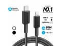 Miniatyrbild 2 av 5: Anker 322, 0,9 m, Lightning, USB C, Hankontakt, Hankontakt, Svart