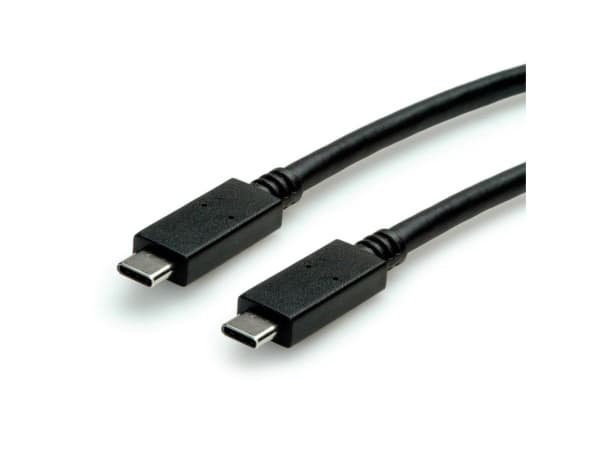 ROLINE 11.02.9056, 0,5 m, USB C, USB C, USB 3.2 Gen 2 (3.1 Gen 2), 10 Gbit/s, Svart
