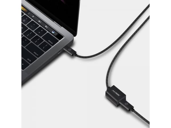 Alogic USB 3.2 jatkokaapeli tyyppi C -C M/F 0.5m musta