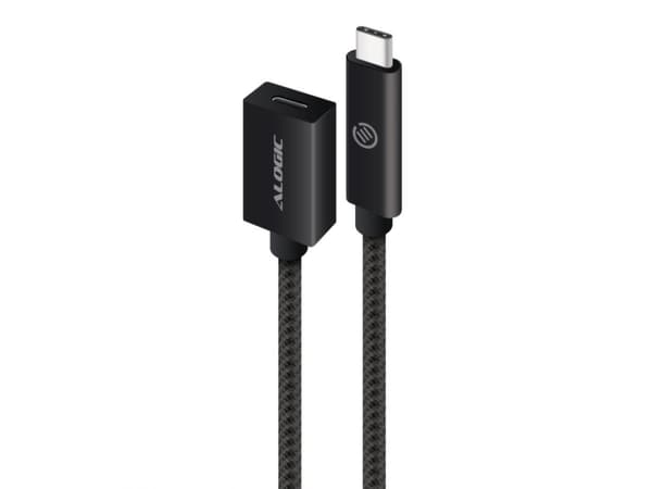 Alogic USB 3.2 jatkokaapeli tyyppi C -C M/F 0.5m musta