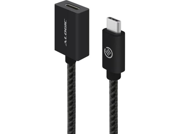 Alogic USB 3.2 jatkokaapeli tyyppi C -C M/F 0.5m musta