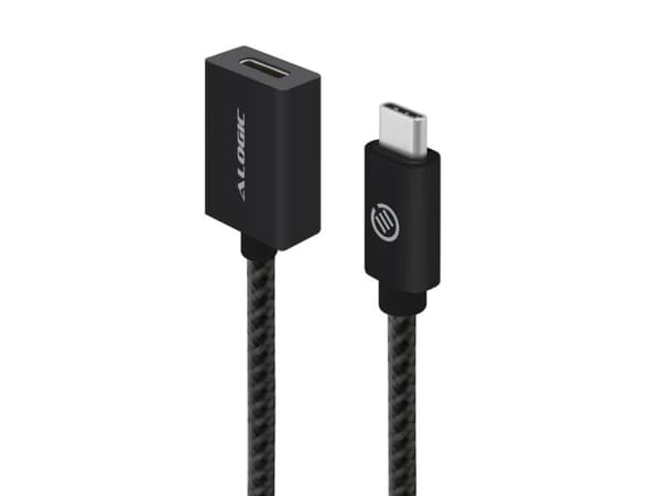 Alogic USB 3.2 jatkokaapeli tyyppi C -C M/F 0.5m musta