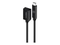 Pikkukuva 1 / 5: Alogic USB 3.2 jatkokaapeli tyyppi C -C M/F 0.5m musta