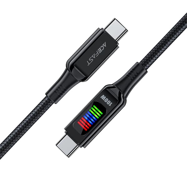 Acefast USB-C till USB-C kabel 1.2m 100W - Svart