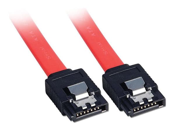 Lindy - SATA-kabel - Serial ATA 150/300 - SATA (hunn) til SATA (hunn) - 20 cm - låst