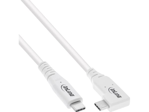 InLine 35914W, 1,5 m, USB C, USB C, USB4 Gen 3x2, 40000 Mbit/s, hvit