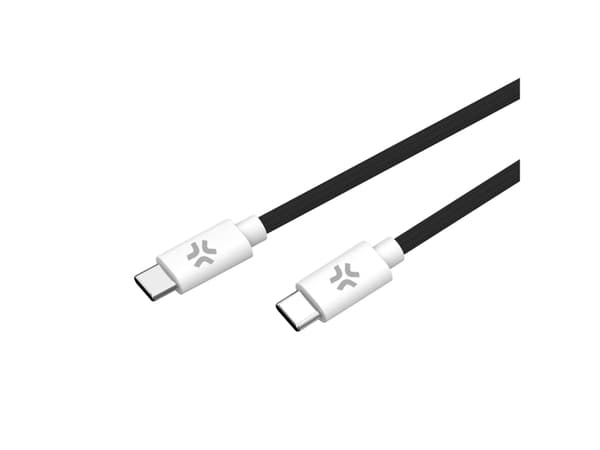 Celly USBCUSBCCOTTBK, 1,5 m, USB C, USB C, Svart, Vit