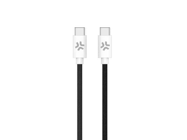Celly USBCUSBCCOTTBK, 1,5 m, USB C, USB C, Svart, Vit
