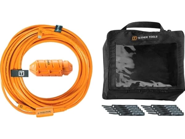 Kabel USB Tether Tools Tether Tools USB-C to C-Cable- system 9,40m right orange