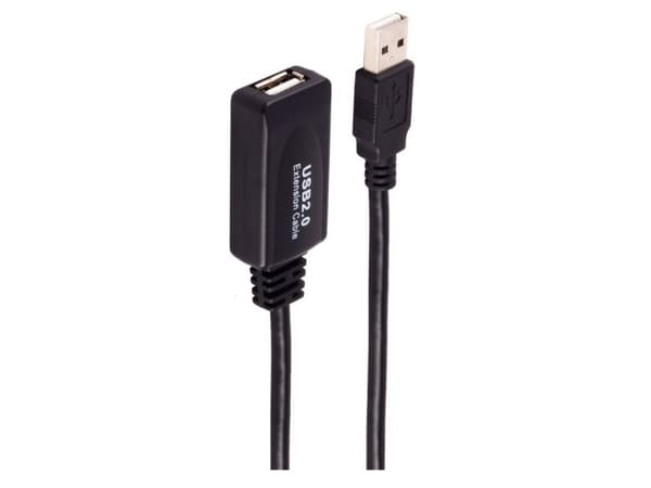 shiverpeaks BS13-26075, 10 m, USB A, USB A, USB 2.0, 0,48 Gbit/s, Svart