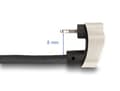 Miniatyrbilde 5 av 5: Delock - Lightning-kabel - Lightning hann vinklet til 24 pin USB-C hann - 2 m - MFI-sertifisert - svart/sølv - vinklet, up to 480 Mbps