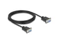 Miniatyrbild 4 av 4: Delock - Seriell RS-232-kabel - DB-9 (hona) skruvbar till DB-9 (hona) skruvbar - 3 m - 5 mm - svart