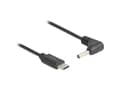 Miniatyrbilde 4 av 4: Delock - Strømkabel - 24 pin USB-C (hann) til 3,5 x 1,35 mm DC-jakk (hann) vinklet - 5 V - 1 A - 1.5 m - svart