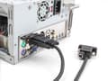 Miniatyrbild 3 av 5: Delock - Seriell kabel - DB-9, DC-jack 5,5 x 2,1 mm (hona) till DB-9 (hona) - 3 A - 10 m - stödjer RS-232 seriellt gränssnitt, tumskruvar - svart