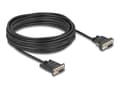 Miniatyrbild 1 av 5: Delock - Seriell kabel - DB-9, DC-jack 5,5 x 2,1 mm (hona) till DB-9 (hona) - 3 A - 10 m - stödjer RS-232 seriellt gränssnitt, tumskruvar - svart