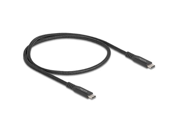 Delock - USB-kabel - 24 pin USB-C (hann) til 24 pin USB-C (hann) - 20 V - 5 A - 50 cm - E-marker, støtte for Power Delivery 3.0, USB Power Delivery (