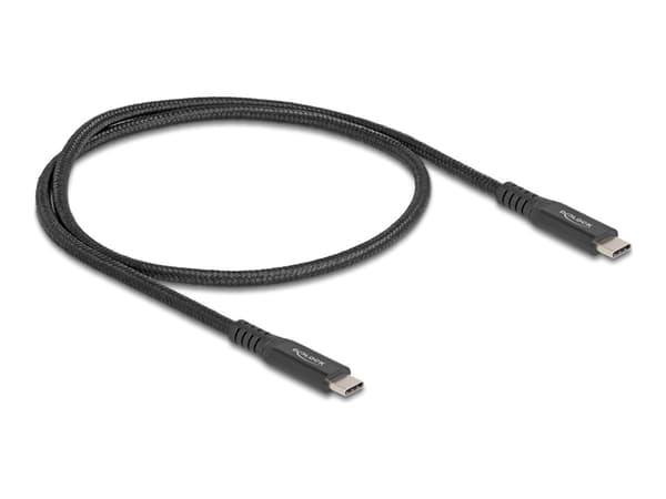 Delock - USB-kabel - 24 pin USB-C (hann) til 24 pin USB-C (hann) - 20 V - 5 A - 50 cm - E-marker, støtte for Power Delivery 3.0, USB Power Delivery (
