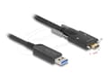 Pikkukuva 1 / 2: Delock Aktiivinen optinen kaapeli USB 10 Gbps Type-A uros USB Type-C uros, jossa on ruuvit sivulla 10 m 10 m