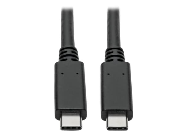 Eaton Tripp Lite Series USB-C Cable (M/M) - USB 3.2, Gen 2 (10 Gbps), 5A (100W) Rating, USB-IF Certified, Thunderbolt 3 Compatible, 3 ft. (0.91 m) -