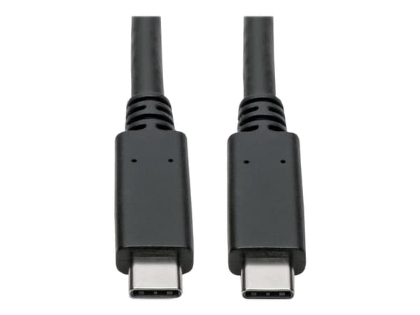 Eaton Tripp Lite Series USB-C Cable (M/M) - USB 3.2, Gen 2 (10 Gbps), 5A (100W) Rating, USB-IF Certified, Thunderbolt 3 Compatible, 3 ft. (0.91 m) -