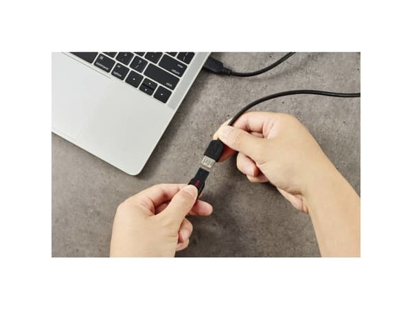 Renkforce RF-5771510, 0,5 m, USB A, USB A, USB 2.0, 0,48 Gbit/s, Svart