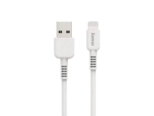 Hama 00187283, 1 m, USB A, Lightning, 0.48 Gbit/s, White