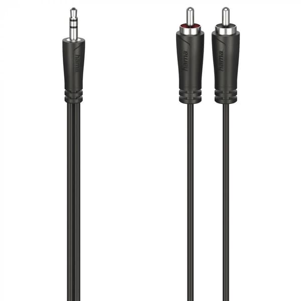 Hama 3.5mm - 2x RCA ljudadapterkabel, 3m