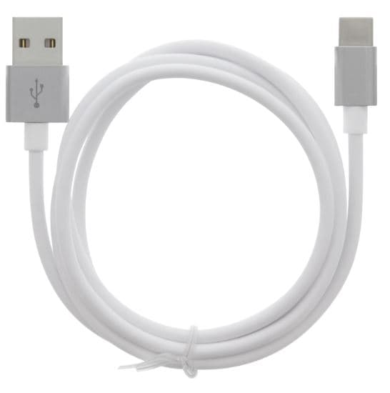 Kaapeli USB-A - USB-C 2.4A, 1m, valkoinen