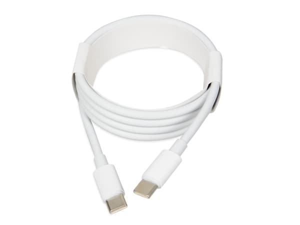 iBOX - USB-kabel - 24 pin USB-C (hane) till 24 pin USB-C (hane) - USB 2.0 - 20 V - 3 A - 1 m - USB Power Delivery (60W) - vit