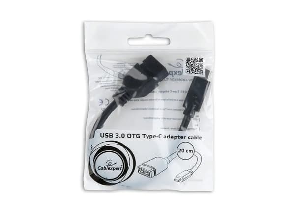 Cablexpert - USB-adapter - 24 pin USB-C (hann) til USB (hunn) - USB 3.0 OTG - 20 cm