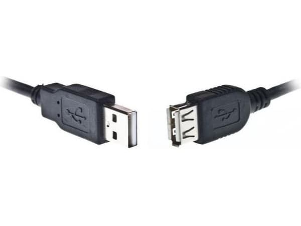 Gembird 3m USB 2.0 A M/FM, 3 m, USB A, USB A, USB 2.0, Hane/Hona, Svart