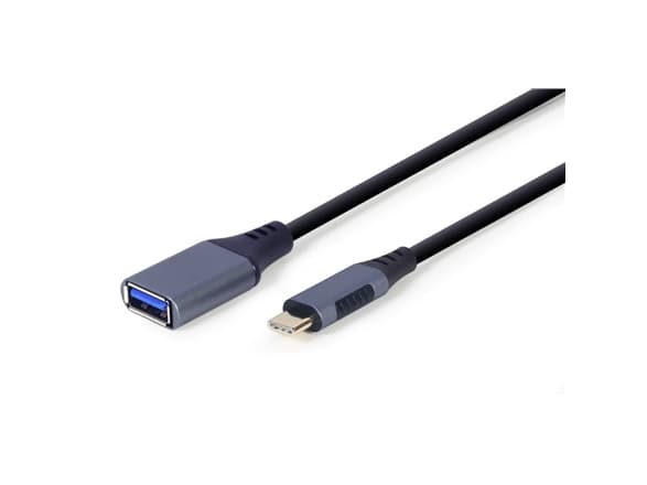 Gembird A-USB3C-OTGAF-01, 0,15 m, USB C, USB A, USB 3.2 Gen 1 (3.1 Gen 1), 5000 Mbit/s, harmaa