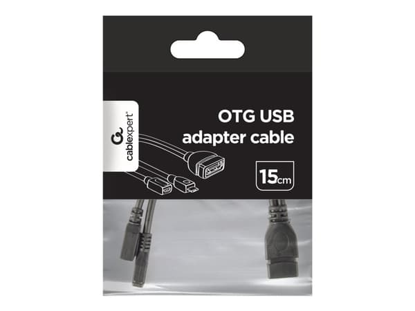 Gembird A-OTG-AFBM-04, 0,15 m, Micro-USB B, USB A, Lajittelu