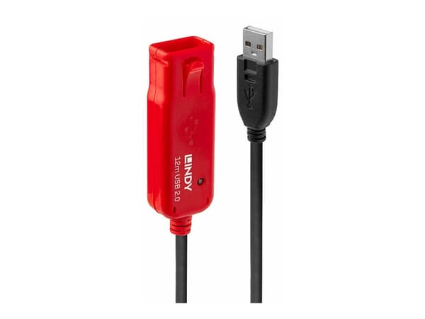 Lindy USB 2.0 Active Extension Cable Pro - USB-förlängningskabel - USB (hane) till USB (hona) - USB 2.0 - 12 m - aktiv
