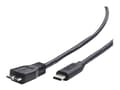 Miniatyrbild 1 av 4: Gembird CCP-USB3-MBMCM-1M - USB-kabel - Micro-USB typ B (hane) till 24 pin USB-C (hane) - USB 3.1 Gen 2 - 1.5 A - 1 m - formpressad - svart
